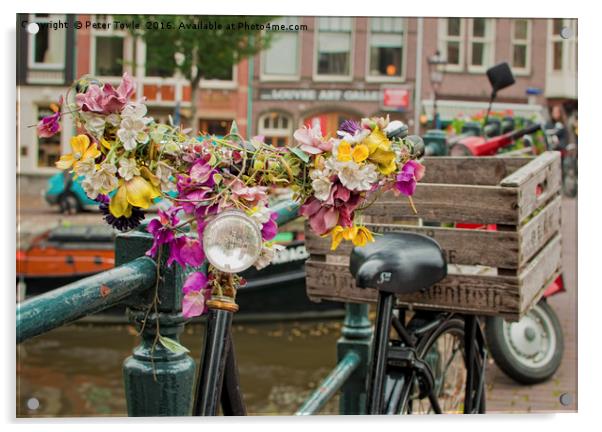 Amsterdam flowers Acrylic by Peter Towle