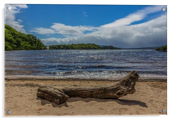 Port Bawn, Inchcailloch, Loch Lomond Acrylic by Pauline MacFarlane