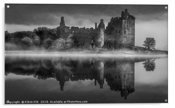 Kilchurn Castle Acrylic by Angela H
