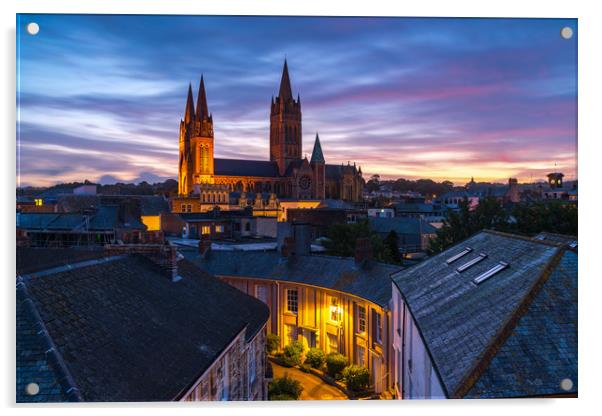 Beautiful contrasts at Truro cathedral Acrylic by Michael Brookes