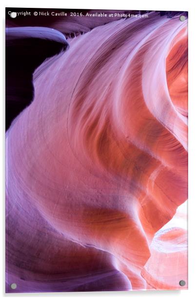 Antelope Canyon Walls Acrylic by Nick Caville