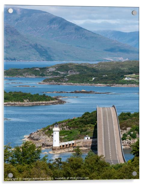 The Skye Road Bridge over Loch Alsh Acrylic by George Robertson