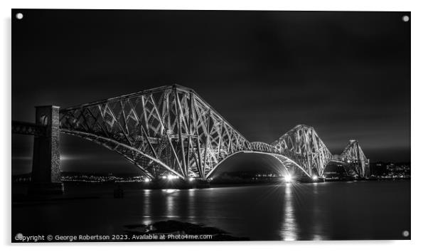 The Iconic Forth Rail Bridge Acrylic by George Robertson