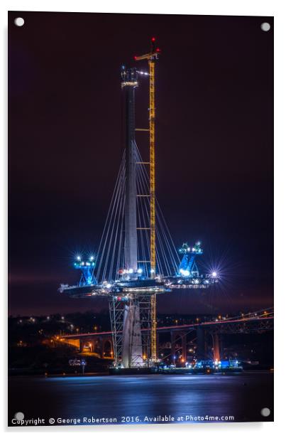 The new Forth Road Bridge Acrylic by George Robertson