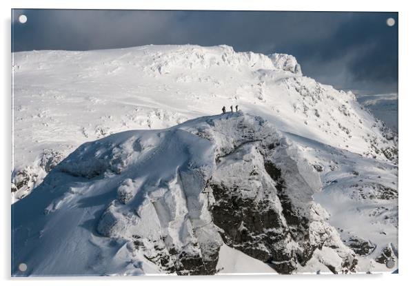 The Cobbler ( Ben Arthur) in Winter Acrylic by George Robertson