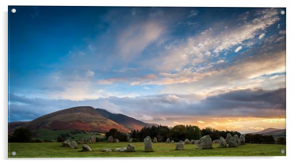 Castlerigg Stone Circle at sunrise Acrylic by George Robertson