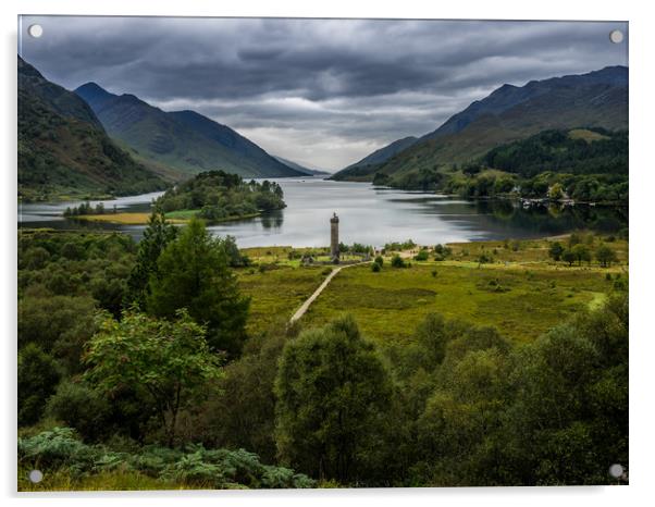 Glenfinnan Monument Acrylic by George Robertson