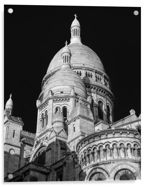 Sacre Coeur, Paris Acrylic by George Robertson