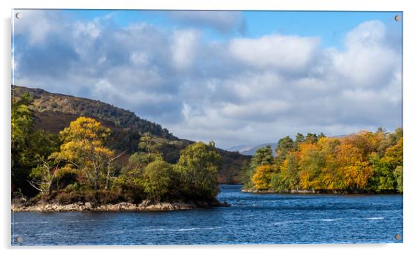 Autumn day at Loch Katrine Acrylic by George Robertson