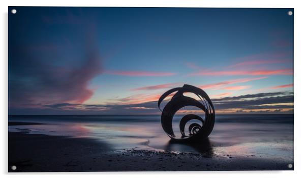 Mary's Shell at Cleveleys Beach Acrylic by George Robertson