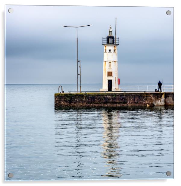 Chalmers Lighthouse, Anstruther Pier Acrylic by George Robertson