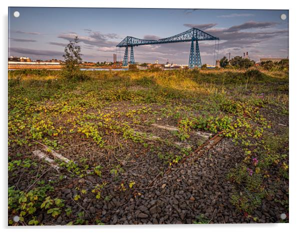 Middlesbrough Transporter Bridge Acrylic by George Robertson