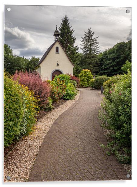 The Schoenstatt Shrine, Campsie Glen, Scotland Acrylic by George Robertson