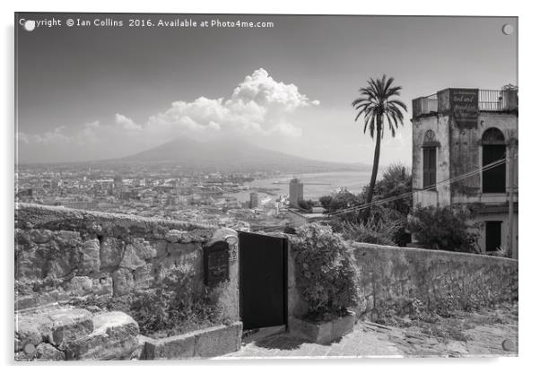 Naples and Vesuvius Acrylic by Ian Collins