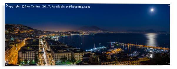 Naples Panorama Acrylic by Ian Collins