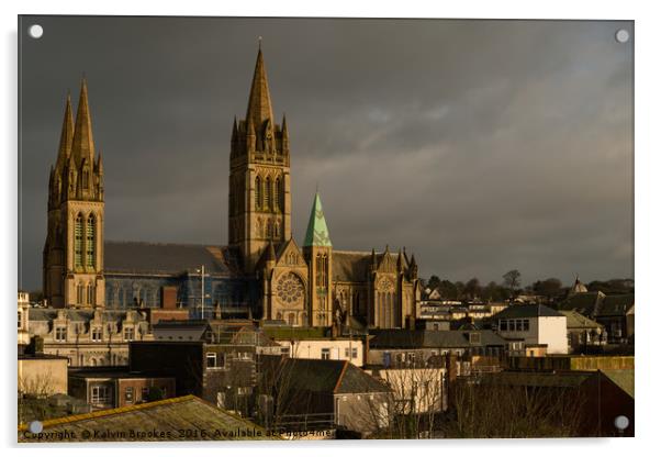 Truro Cathedral Acrylic by Kalvin Brookes