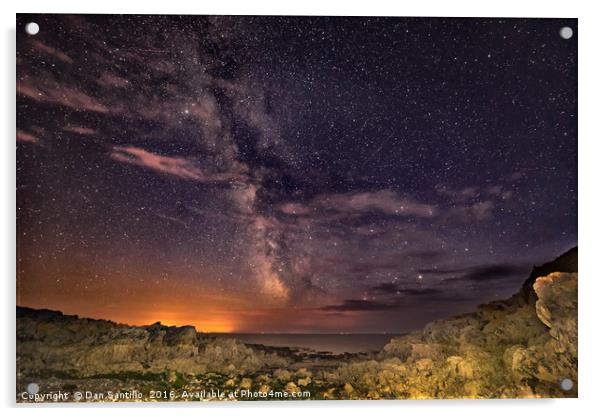 The Welsh Milky Way Acrylic by Dan Santillo