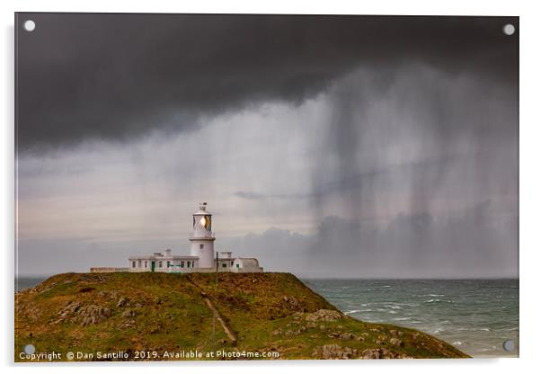 Strumble Head Lighthouse, Pembrokeshire Acrylic by Dan Santillo