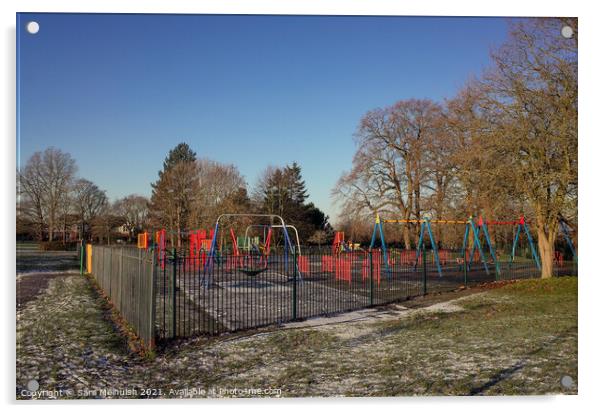 The empty playground Acrylic by Sara Melhuish