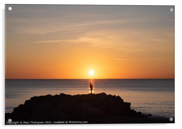 Sunrise in Estepona Acrylic by Piers Thompson