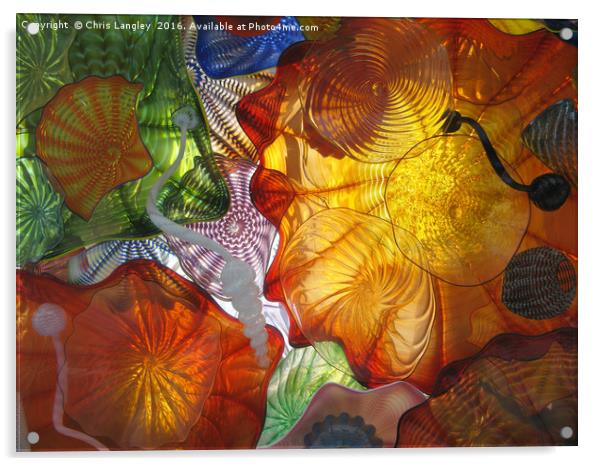 Art Glass - Underwater 11 Acrylic by Chris Langley