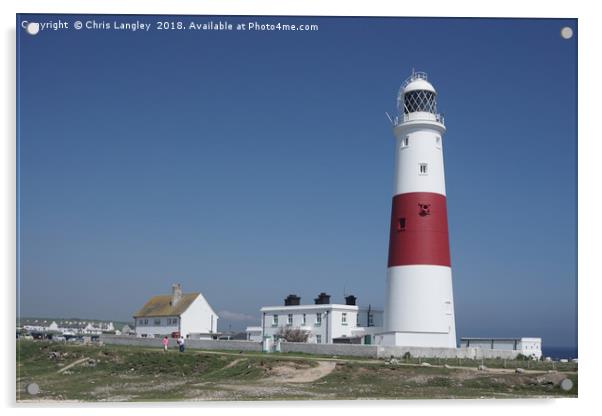 Lighthouse, Portland Bill/Isle of Portland, Dorset Acrylic by Chris Langley