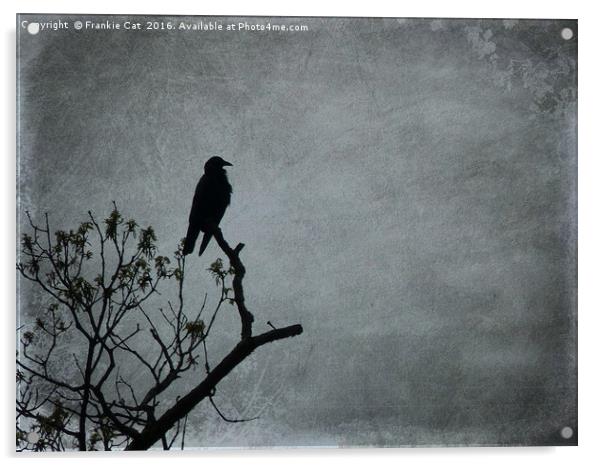 Majestic Crow Acrylic by Frankie Cat