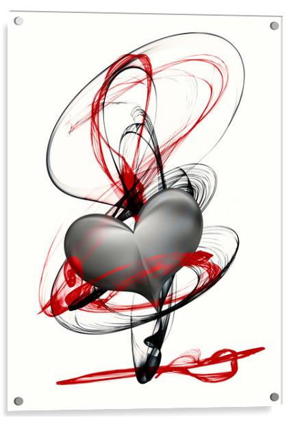 embrace my heart Acrylic by Dagmar Giers