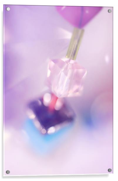 Gemstones - rose Acrylic by Dagmar Giers