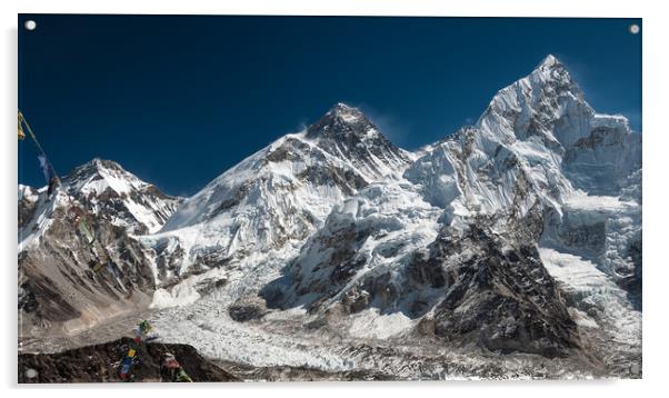 Everest Base Camp Acrylic by Paul Andrews