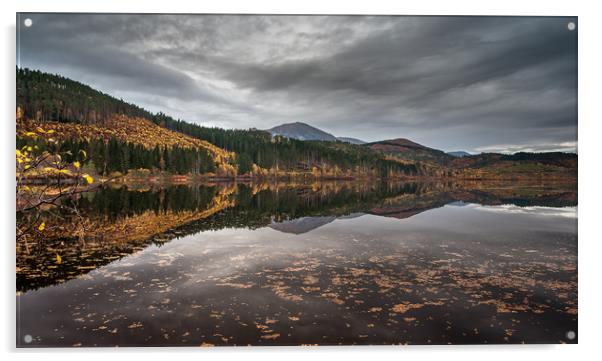 Loch Garry Reflections Acrylic by Paul Andrews