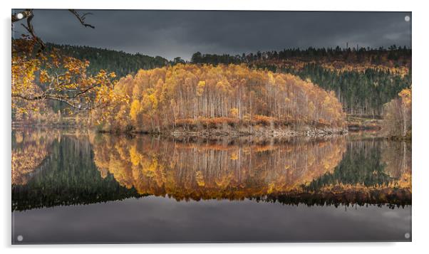 Loch Garry (Autumn Gold) Acrylic by Paul Andrews