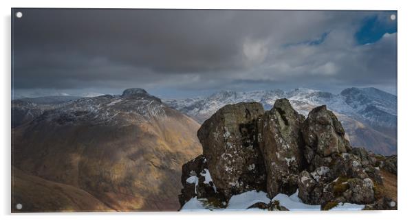 The Scafells Acrylic by Paul Andrews