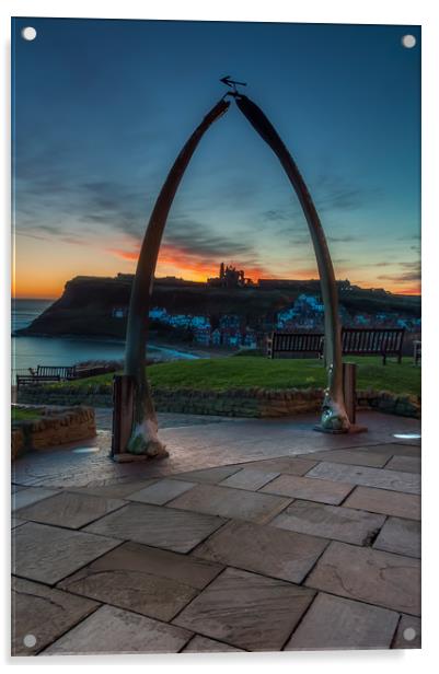 Whitby Whale Bones 3 Acrylic by Paul Andrews