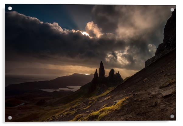 The Old Man of Storr Acrylic by Paul Andrews