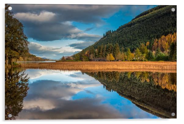 Loch Oich Reflections Acrylic by Paul Andrews