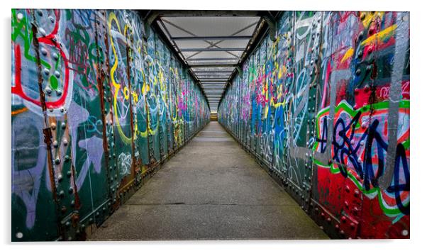 Graffiti Bridge Acrylic by Paul Andrews