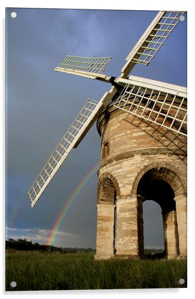 Chesterton Windmill Acrylic by Phil Dutton