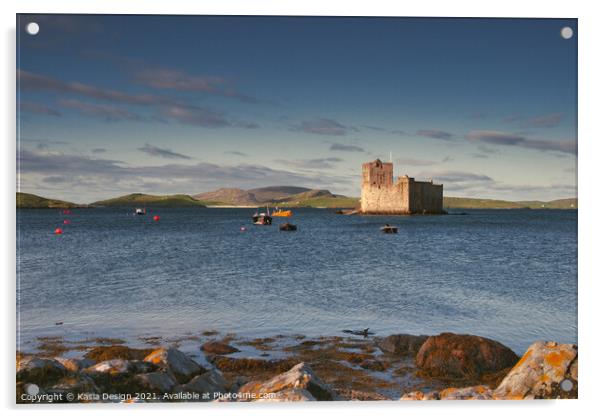 Kisimul Castle, Castlebay, Barra, Outer Hebrides Acrylic by Kasia Design