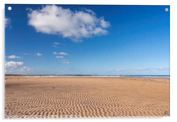 Belhaven Beach, Dunbar, East Lothian Acrylic by Kasia Design