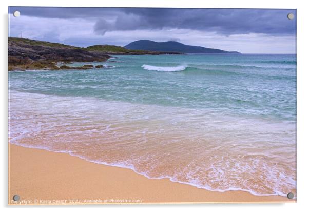 Nisabost Beach, Isle of Harris, Outer Hebrides Acrylic by Kasia Design