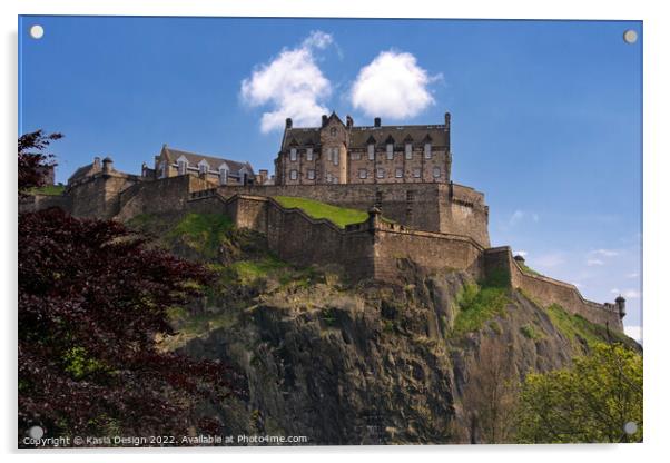Edinburgh Castle Acrylic by Kasia Design