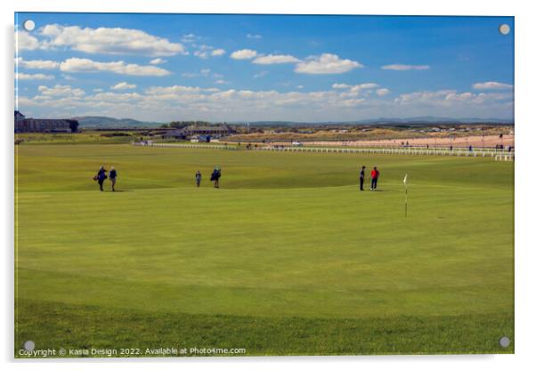 18th Hole, Old Course, St Andrews Acrylic by Kasia Design
