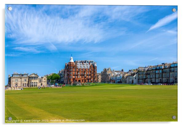 Old Course, St Andrews, Scotland Acrylic by Kasia Design