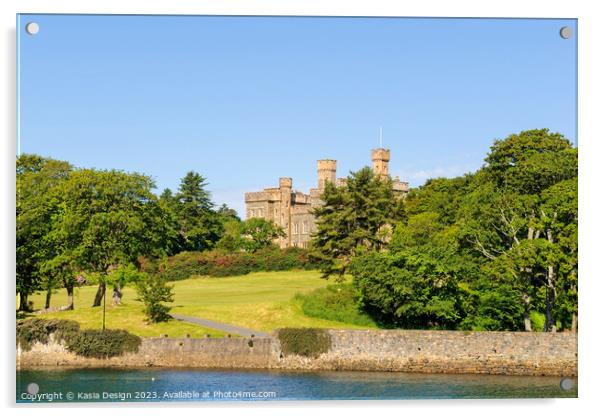 Impressive Lews Castle, Stornoway Acrylic by Kasia Design