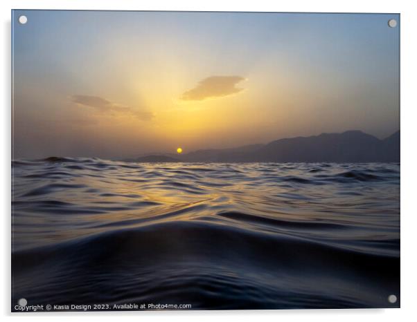 Mermaid's Sunrise Acrylic by Kasia Design