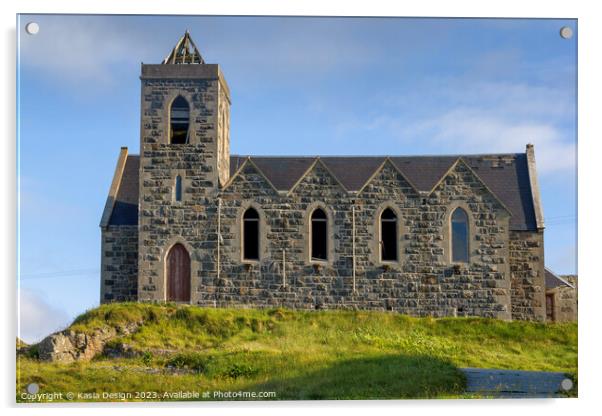 Church Ruins in Castlebay Acrylic by Kasia Design
