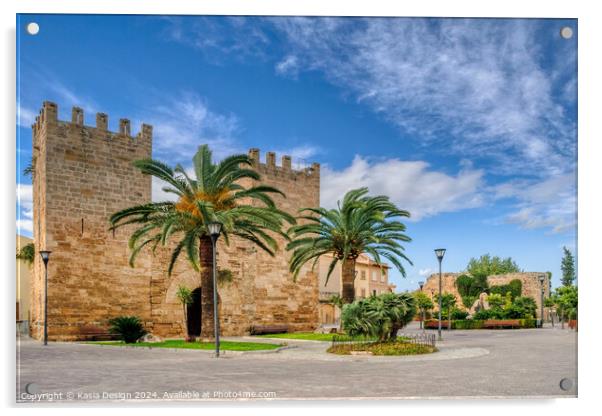 Porta del Moll in the Old Town Wall Acrylic by Kasia Design