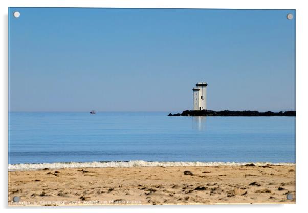Carraig Fhada Lighthouse Islay Acrylic by Kasia Design