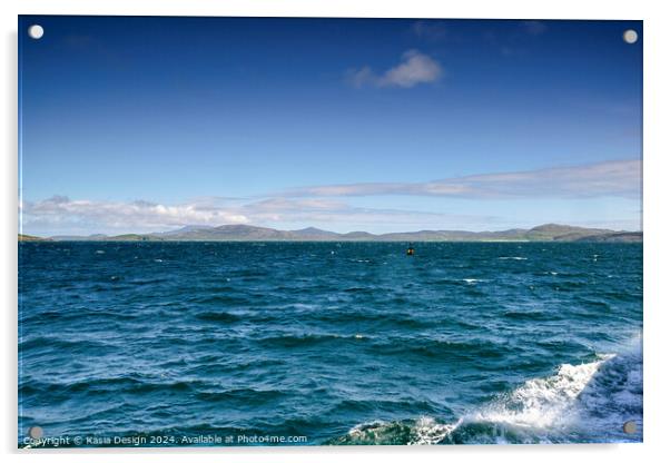 Approaching South Uist and Eriskay Acrylic by Kasia Design